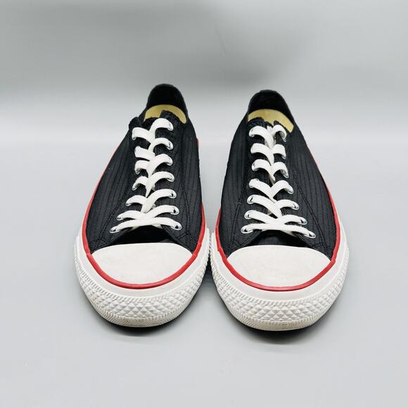 Converse Shoes Mens 13 Black White Chuck Taylor All Star Low Top Ripstop Sneaker - Picture 3 of 12